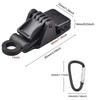 Sturdy Heavy Duty Tent Clips Outdoor Tarpaulin Clamps, Anti-wind Fixed Tent Reinforced Tarp Clips Hook for Outdoor Food Sealing