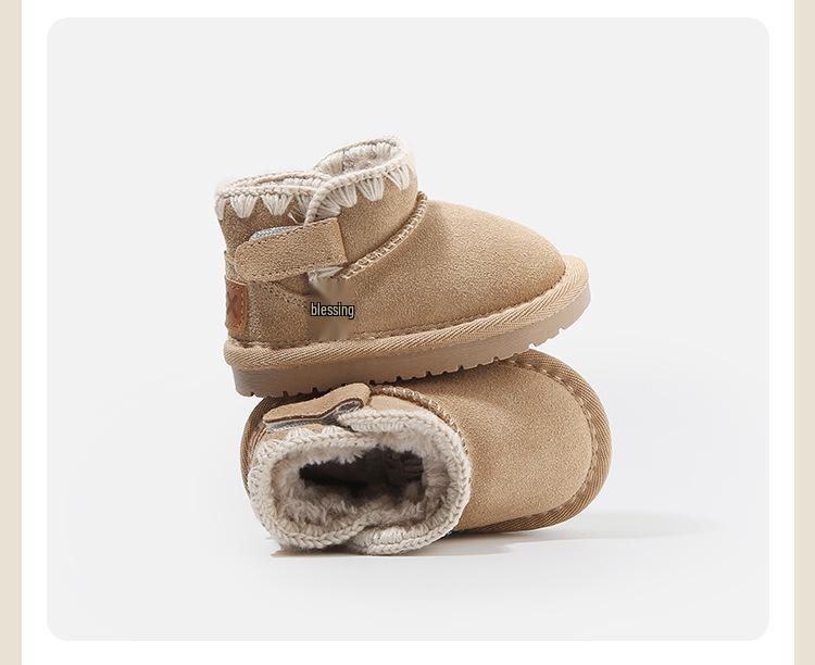 Infant & Toddler Winter Cartoon Cotton Boots - Warm Walking Shoes for Boys & Girls