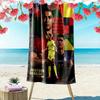 Rivalry Field: Messi vs Ronaldo beach towel Beach towel for vacation photos beach Absorbent bath towel Outdoor pool towel seaside
