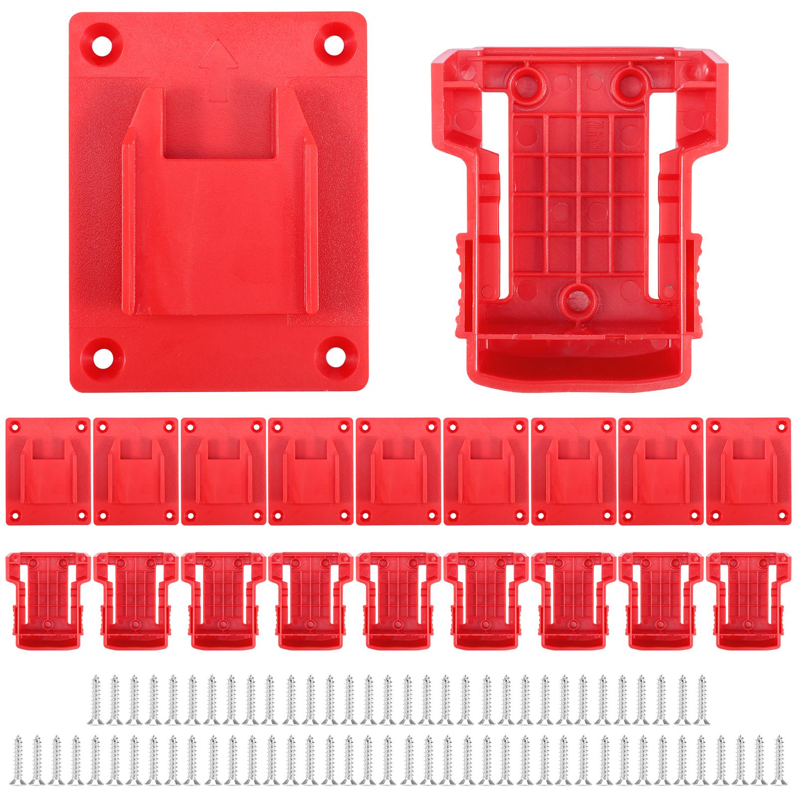 

Machine Holder Battery Storage Rack For Milwaukee M18 18V Batteries Wall Mount Drill Tool Bracket Fixing Devices with Screw