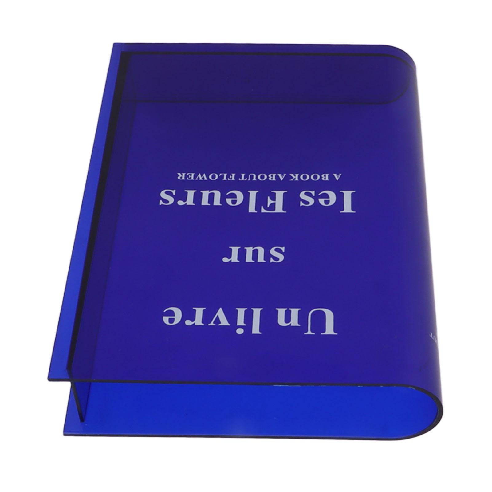 

Book Vase for Flowers Acrylic Decorative Transparent Clear Book Shape Flower Vase for Home Living Room