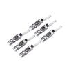 6Pcs Metal Guitar Bridge Saddles with Wrench Double Locking Systyem Tremolo Bridge For Enhanced Tone Stability Enduring