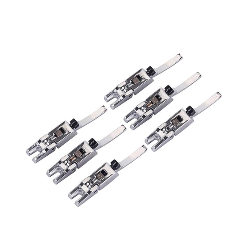 6Pcs Metal Guitar Bridge Saddles with Wrench Double Locking Systyem Tremolo Bridge For Enhanced Tone Stability Enduring