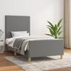 Vidaxl Bed Frame Without Mattress, Dark Gray, 80X200 Cm, Upholstered