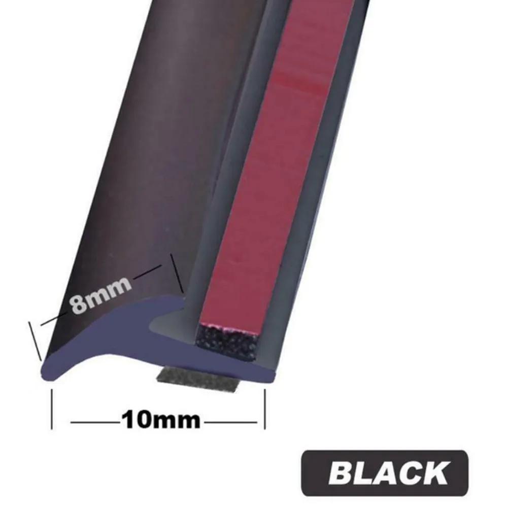 2/4M Car Rubber Seal Strip T-Type Seal Edge Gap Strips For Front Rear Bumper Side Skirt Fender Weatherproof Edge Trim 8MMx10MM