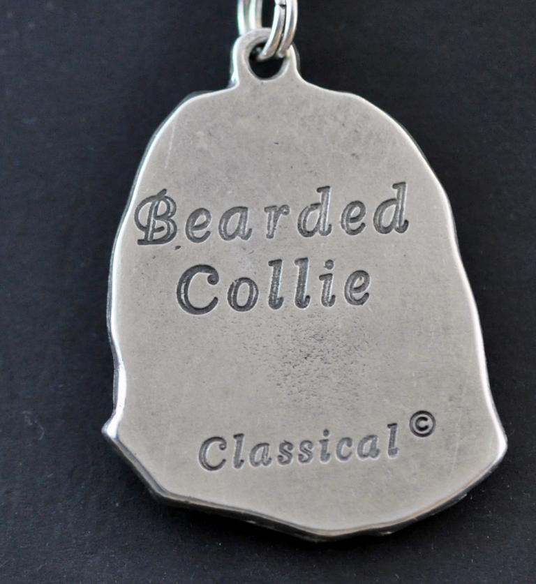 Bearded Collie, Highland Collie, Mountain Collie - Necklace with dog, silver-plated pendant for dog fan, unique jewelry by Art-Dog brand
