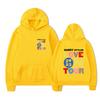 Love on Tour Print Fashion Sweatshirt Hip Hop Casual Tops Oversize Unisex Autumn Winter Fleece Streetwear Tops