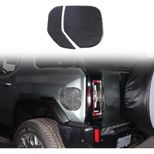 Fuel Tank Cover Cap Fits 2024 2025 and up Compatible with Hummer EV Dry Carbon Outer Exterior Trim I Lightweight Strong with UV-Resistant Clear