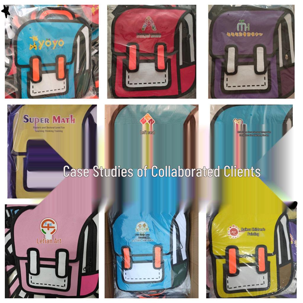 3D Multifunctional Backpack for Primary School Students, Grades 3-6 - Personalized Schoolbag with Optional Logo
