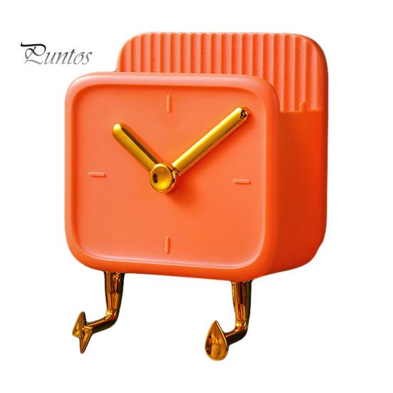 Phone Organizer Wall-mounted Wide Application Clock Design Lovely Multipurpose Wall Holder for Bedroom