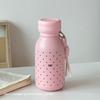 Ins High-value Female Straw Thermos Cup Student Stainless Steel Simple Niche Non-collision Cartoon Portable Thermos Cup