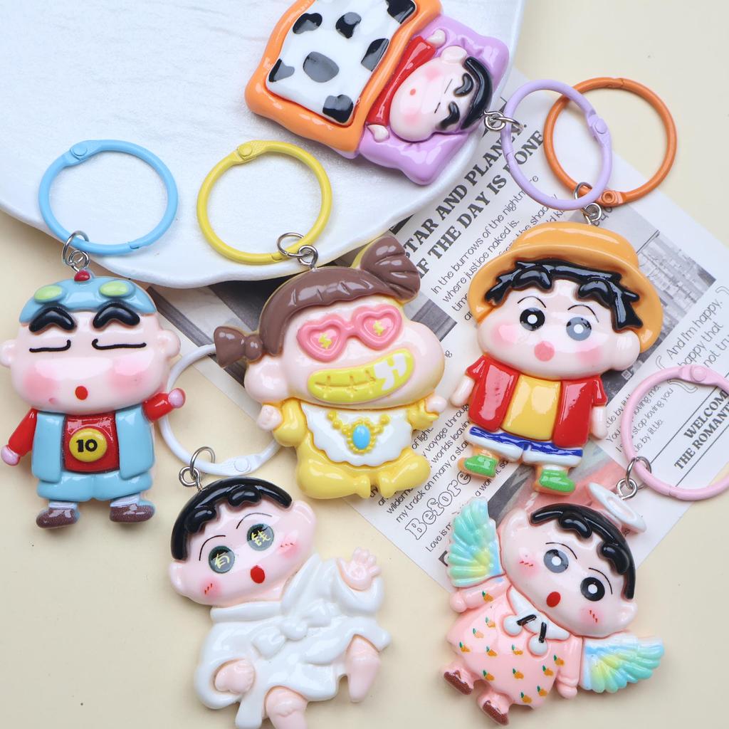 Crayon Shin-chan Cute Cartoon Keychain Pendant for Bags & Backpacks - Perfect Couple Gift