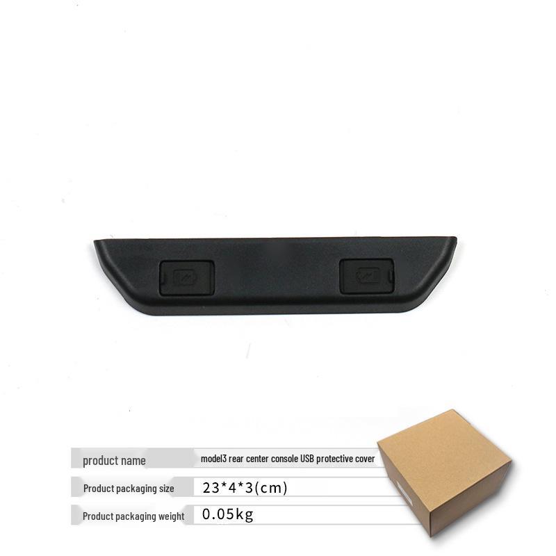 

Tesla Model 3 Rear Console and Air Outlet USB Protective Cover Set
