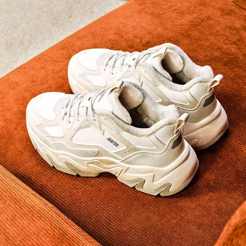 Anta Panshi Commuting Versatile Comfortable Simple Trendy Wear-Resistant Warm Low-Top Casual Shoes Women Casual Shoes 122548952-2