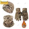 Thermal Fleece Winter Hat, Scarf & Gloves 3-Piece Set