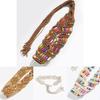 Bohemian Vintage Waist Belt With Handcrafted Beadwork For Retro Resort Outfits Women