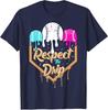 Baseball Drip Boys Ice Cream Waffle Home Plate Respect Dripping TShirt Pink and Blue BaseballDrip Y2k Graphics Saying Tee Tops