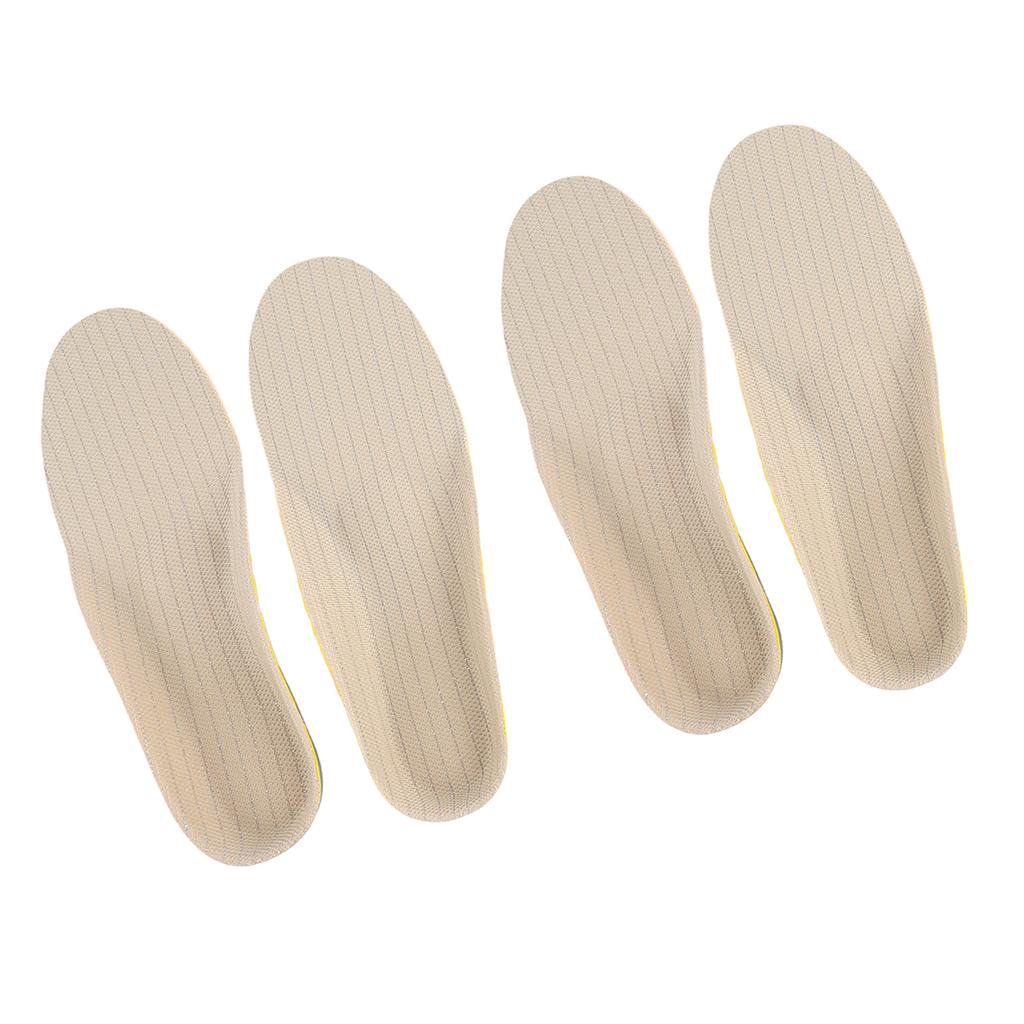 2 Perechi Branțuri Pantofi Greutate Ușoară Respirabile Tampoane Pantofi Corecție Picioare Plate Tălpi EVA Branțuri de Alinare pentru Mers pe Jos Alergare