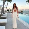 Costum Stil Nou Fustă Lungă Plutitoare Plajă Sexy Bikini Costum de Baie Rochie cu Glugă