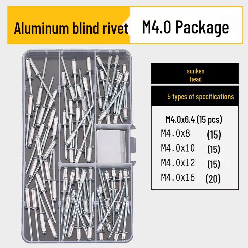 Stainless Steel Countersunk Flat Head Aluminum Open-End Pop Rivet for Decoration