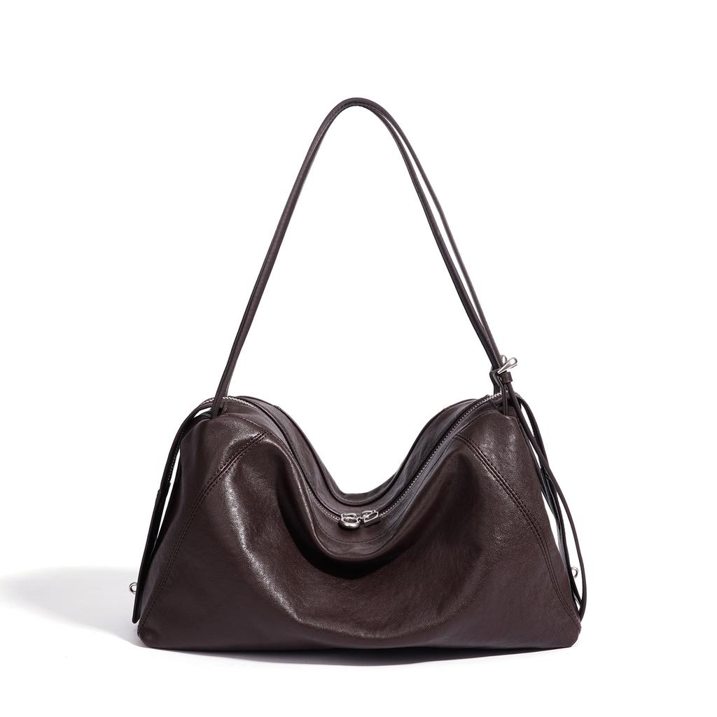 2026 New Korean Simple Lazy Wind Shoulder Bag Slack Tote Bag Niche Design Pillow Bag Women's Bag