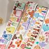 200cm Die-Cut Tape Sticker Corner Treasure Series Self-adhesive Scrapbook Tape Cartoon Pattern Gift Decorative Craft Tape