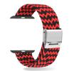 Adjustable Braided Watch Bands for Apple Watch Series Ultra 9 8 7 Folding Clasp Nylon Strap for IWatch 4 5 6 38 40 42 44 41 45 49mm Bracelet