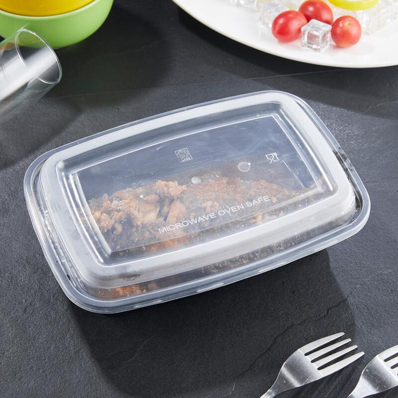 Disposable Black Plastic Takeout Food Containers