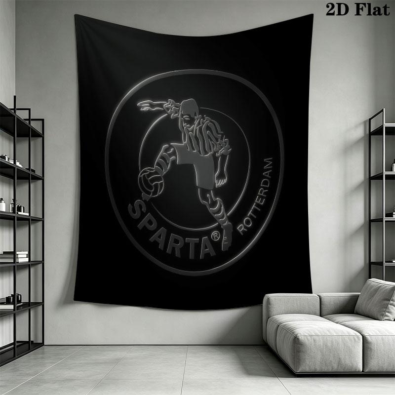 Sparta Rotterdam Wall Hanging Printed Fabric Blanket Decorative Tapestries for Bedroom Living Room Home Decor