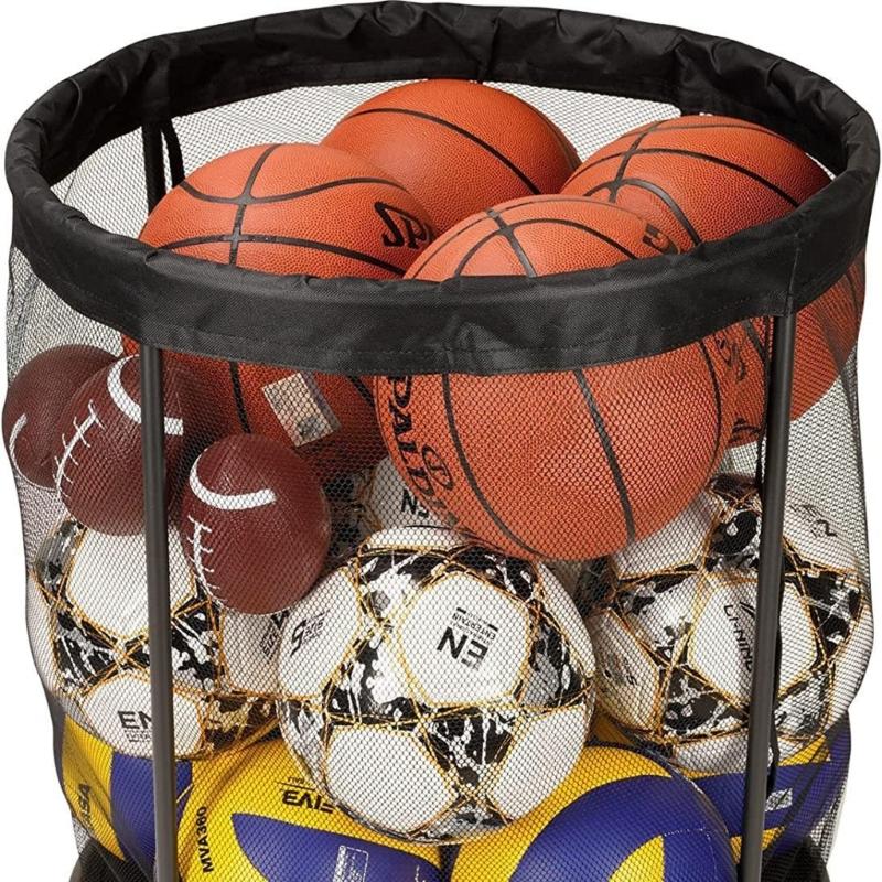 Ball Holder  Sports Equipment Organizer Toy Storage Organizer Ball Storage Cart Ball Storage Bin for Gym