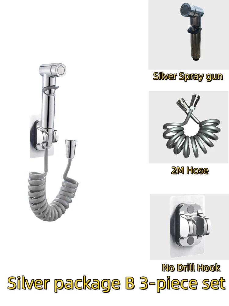 Set de baño, Rociador manual de alta presión, limpieza de baño, accesorios de baño, ducha sanitaria