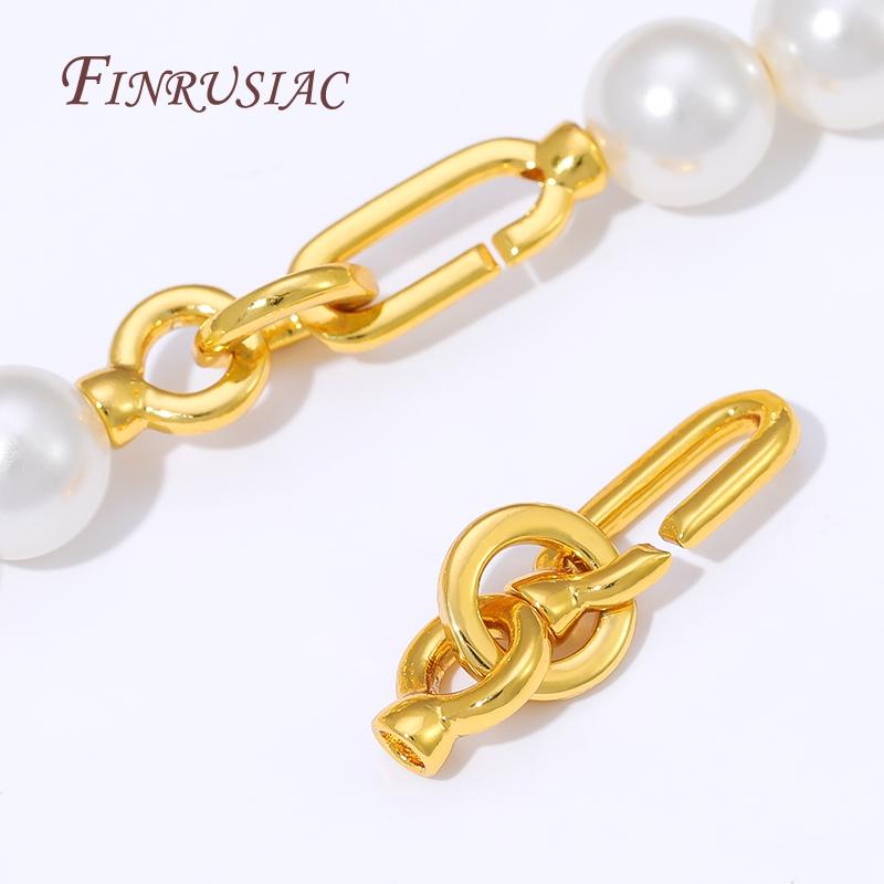 18K Gold Plated Lock For Bracelets,Clasp For Jewelry Connectors,Decorative Pearl Clasp,DIY Jewelry Making Supplies
