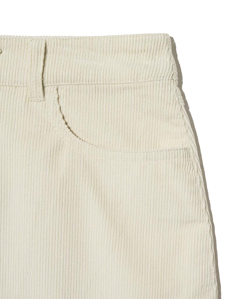 Yale Women'S Corduroy Short Skirt_Cream