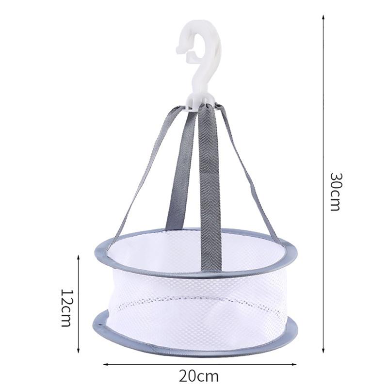 

Кисть для макияжа Легко сушить Ветрозащитный устойчивый к падению крюк Стойка Корзина Сетка для сушки Сумка серый