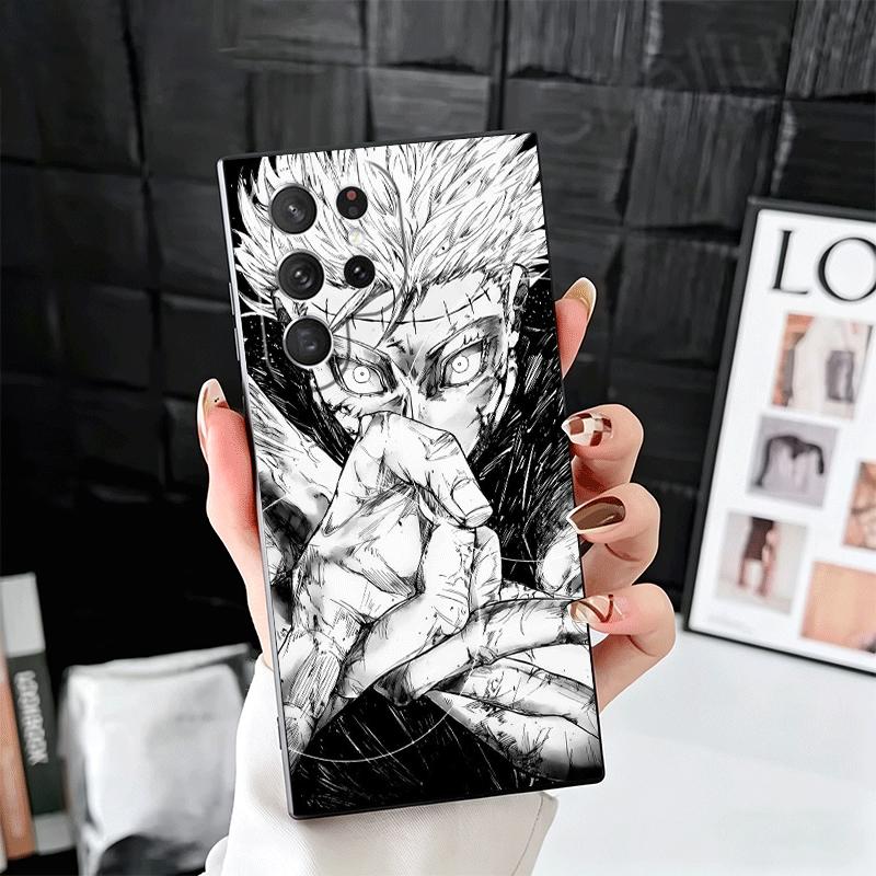 Anime Gojo Satoru JUJUSU Soft Phone Case for Samsung Galaxy S26 S25 Edge S24 Ultra S23 Plus S22 S21 FE S20 Black Cover Back Shel