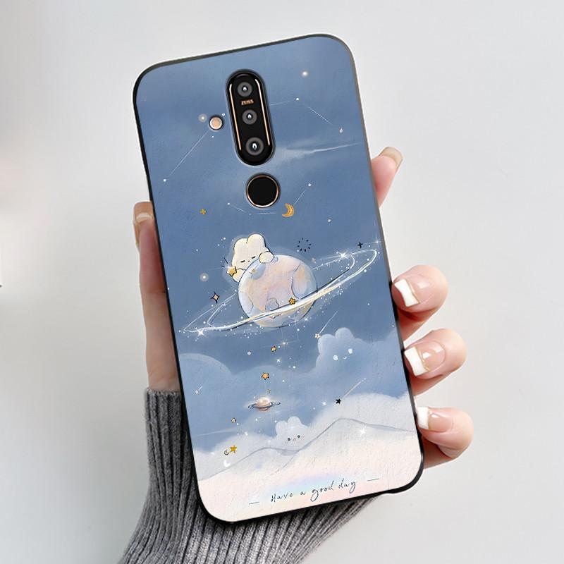 Urocze Etui Na Nokia 8.1 plus/NOKIA X71/Nokia 8/Nokia 8 Sirocco Etui Z Nadrukiem Pokrowiec Ochronny Miękki Silikon Kreskówkowe Etui Na Telefon