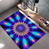 Colorful Mandala Pattern Carpet, Bohemian Style Living Room Decor Rug Suitable for use as an anti-slip for living room bedroom sofas