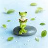 Cartoon Frog Figurine Decorative Gift Idea for Office Desk, Balcony, Garden