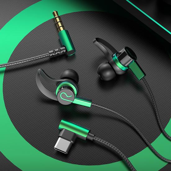 Wired Headphone with Reduction Theater Game Microphone Noise Sound HD-compatible Call No-Delay In-ear