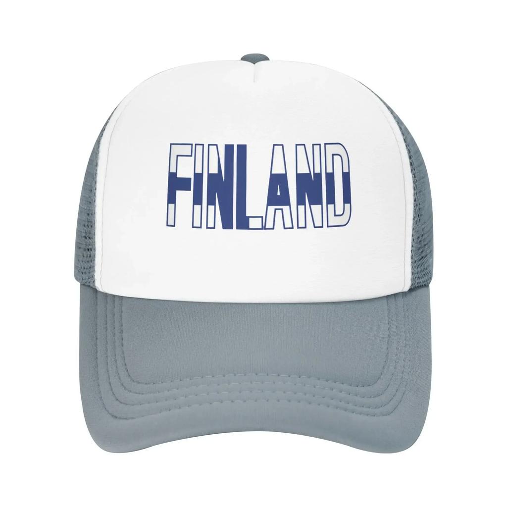 Finland Suomi Test Summer Mesh Baseball Caps For Mens  Camping Female Beach Dad Hat Hip Hop Trucker Cap