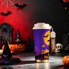 532ml Coffee Cup Halloween Purple Tower Full Moon Pumpkin Skull Bat MotifFlip Lid Coffee Cup Outdoor Water Cup Holiday Creative Cup