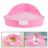Portable Triangle Rabbit Litter Tray Cleaning Supplies For Small Pet Potty Trainer Plastic Removable Pet HamsterToilet