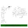 Left Side Exterior Door Handle Cap For Hyundai Santa Fe 2013- 82652-2W010#