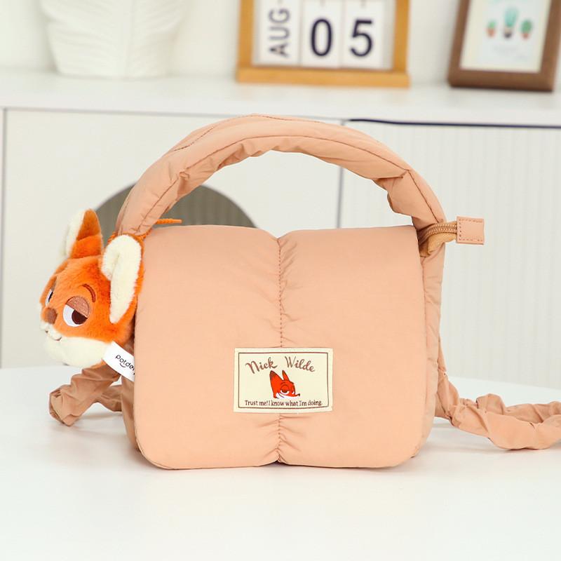 Zootopia Judy Hopps Nick Wilde Plush Single Shoulder Crossbody Bag Gift Cartoon