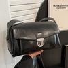 New Korean Style Underarm Small Square Bag Trendy Women Fashionable Button Design Crossbody Bag Autumn Winter One Shoulder Bag