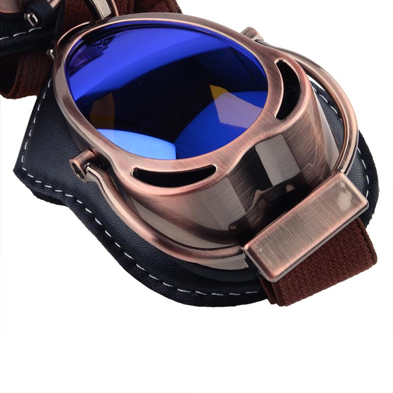 Rymujące Retro motocyklowe gogle rowerowe Pilot Aviator unisex kask okulary wyścigowe okulary ochronne dla Suzuki,