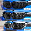 2PCS For BMW F30 F31 F35 F80 2012-2018 Left&Right Diamond Style Grille Car Grille Front Bumper Kidney Grill ABS Parts