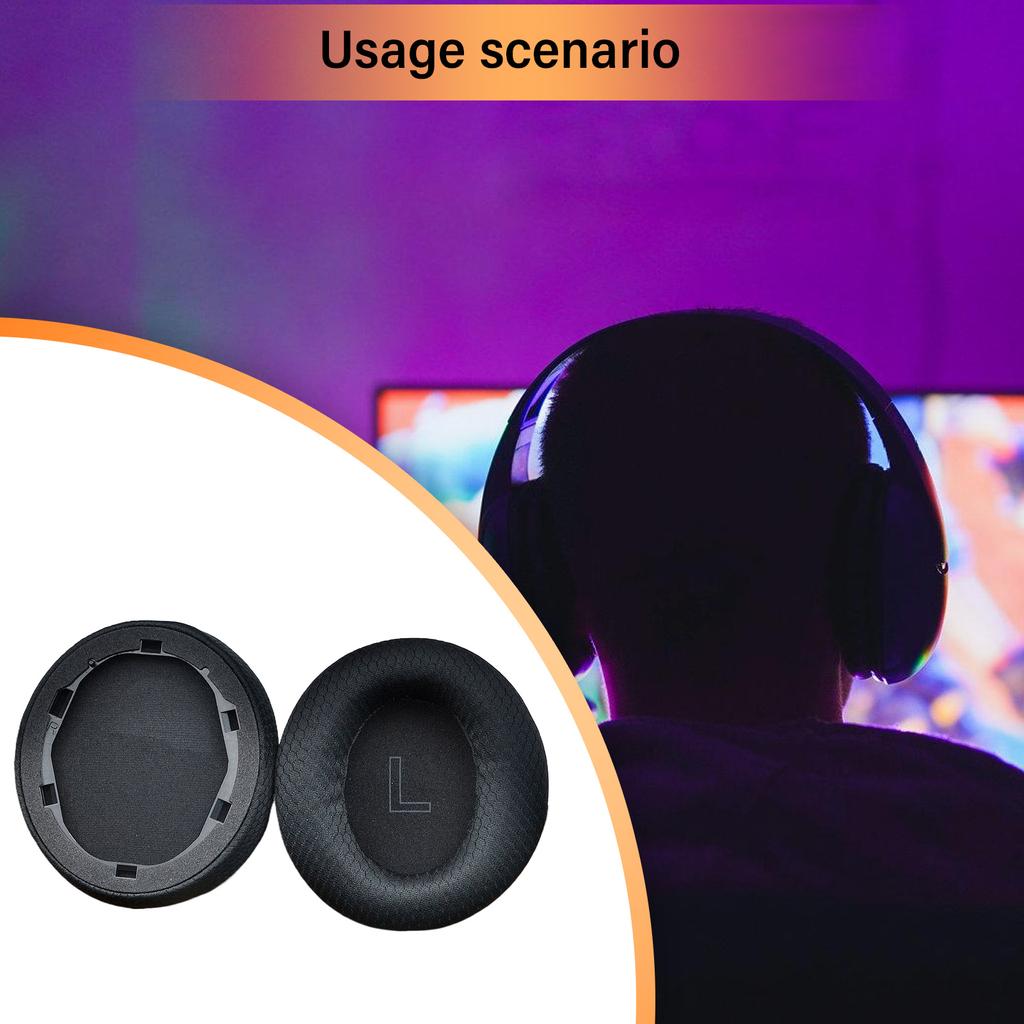 Elastics Earphone Ear Pads for Soundcore Life Q30/Q35 BT Headphones Ear Cushions Improve Sound Quality and Comfort