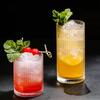 250ml/360ml Korean Style Cocktail Glass Art Design Juice Tea Cold Drink Cups Restaurant Iced Latte Coffee Cup Striped Glass Cup