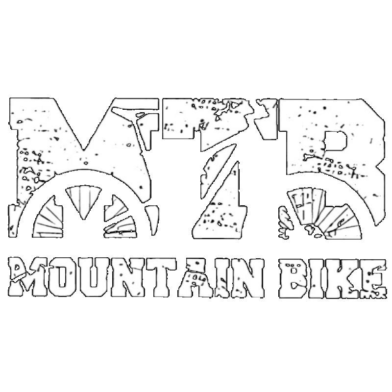 Mountain Bike T Shirt Black Mtb Graphic and Text Design for Outdoor Cycling Enthusiasts